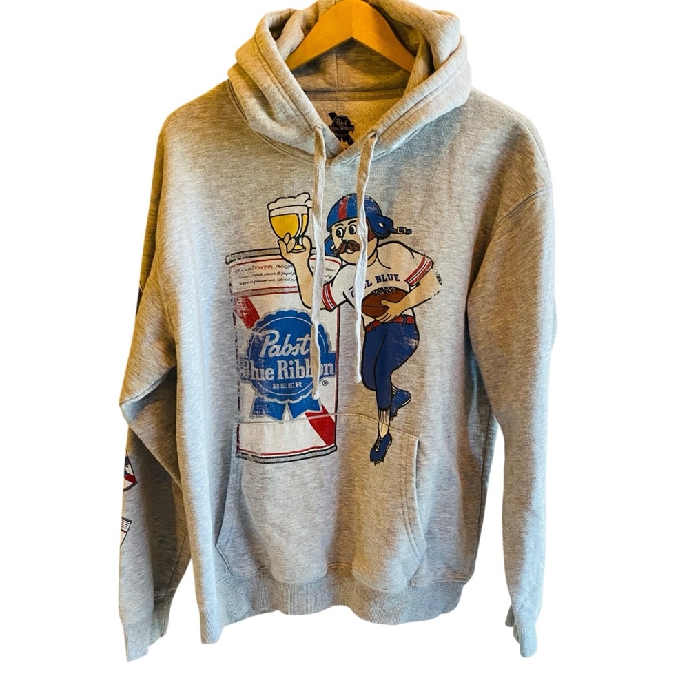Pabst Blue Ribbon “Cool Blue” Hoodie Sweatshirt